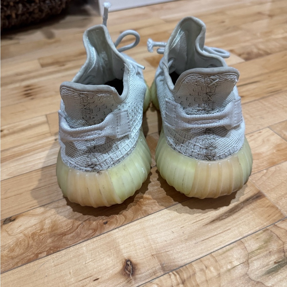 Yeezy Light Gray Sneakers with Cream Soles